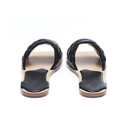 Rouge Kadın Rugan Deri Neolit Taban Siyah Terlik Terlik