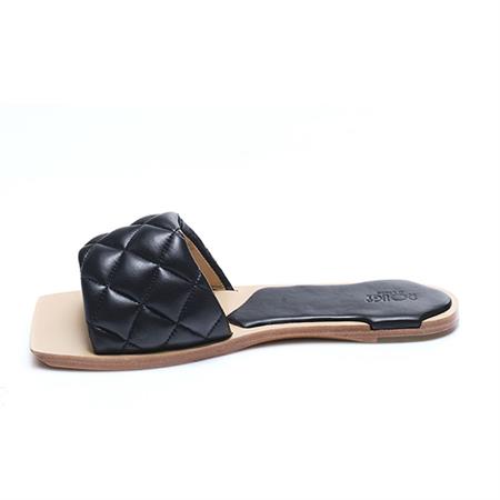 Rouge Kadın Rugan Deri Neolit Taban Siyah Terlik Terlik