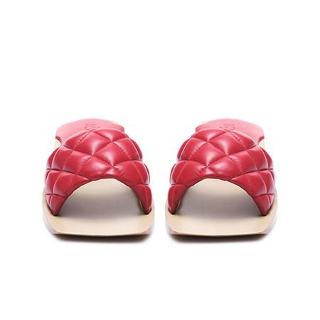 Rouge Kadın Rugan Deri Neolit Taban Kırmızı Terlik Terlik