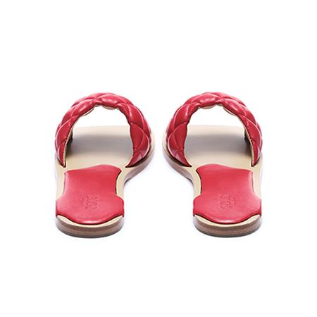 Rouge Kadın Rugan Deri Neolit Taban Kırmızı Terlik Terlik