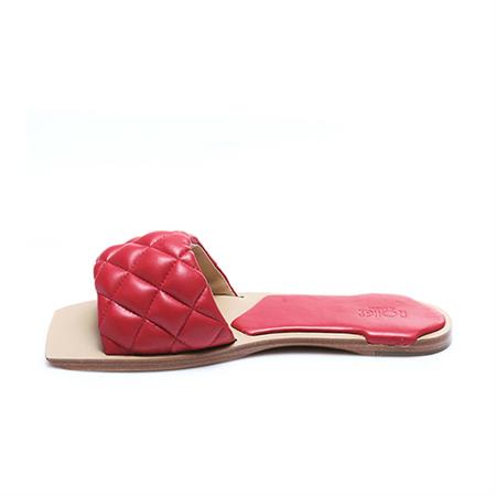 Rouge Kadın Rugan Deri Neolit Taban Kırmızı Terlik Terlik