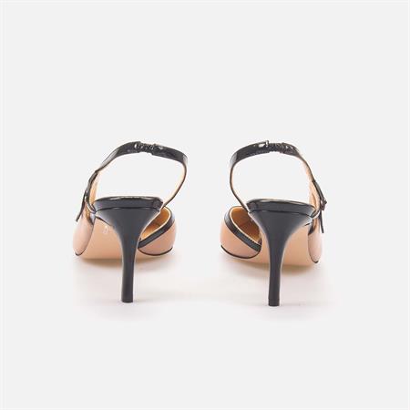 Rouge Kadın Hakiki Deri Microlight Taban Bej-Siyah Gece & Abiye Ayakkabı