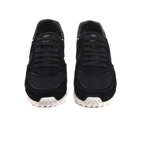Valentino Garavani Erkek Hakiki Deri Kauçuk Taban Siyah Spor & Sneaker Ayakkabı