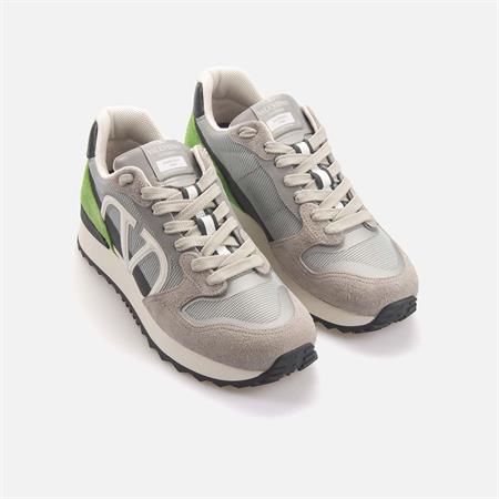 Valentino Garavani Erkek Hakiki Deri Gri-Yeşil Spor & Sneaker Ayakkabı