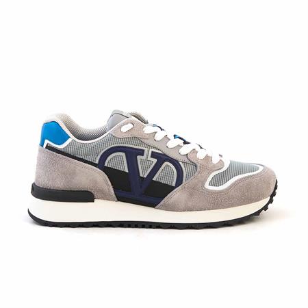 Valentino Garavani Erkek Hakiki Deri Gri Spor & Sneaker Ayakkabı