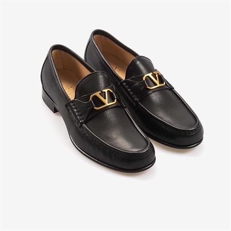 Valentino Garavani Hakiki Deri Erkek Loafer Ayakkabı 6Y2S0J68