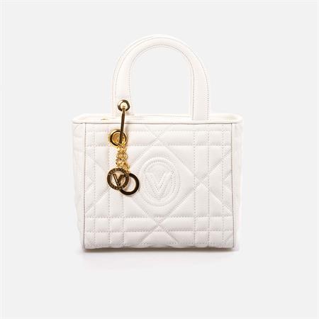 Valentino Orlandi Kadın Hakiki Deri Beyaz El Çantası 