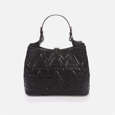 Valentino Orlandi Kadın Hakiki Deri Siyah Kol Çantası 