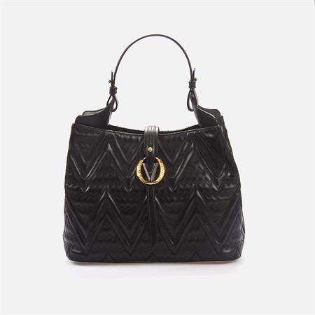 Valentino Orlandi Kadın Hakiki Deri Siyah Kol Çantası 