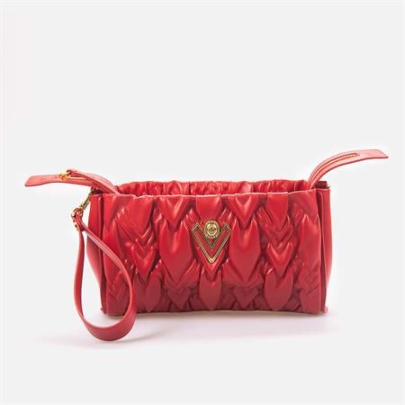 Valentino Orlandi Kadın Hakiki Deri Kırmızı Omuz Çantası 