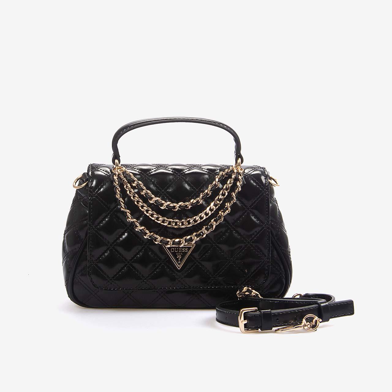 Guess Kadın Kapitoneli Kadın Siyah Omuz Çantası HWTG9673190