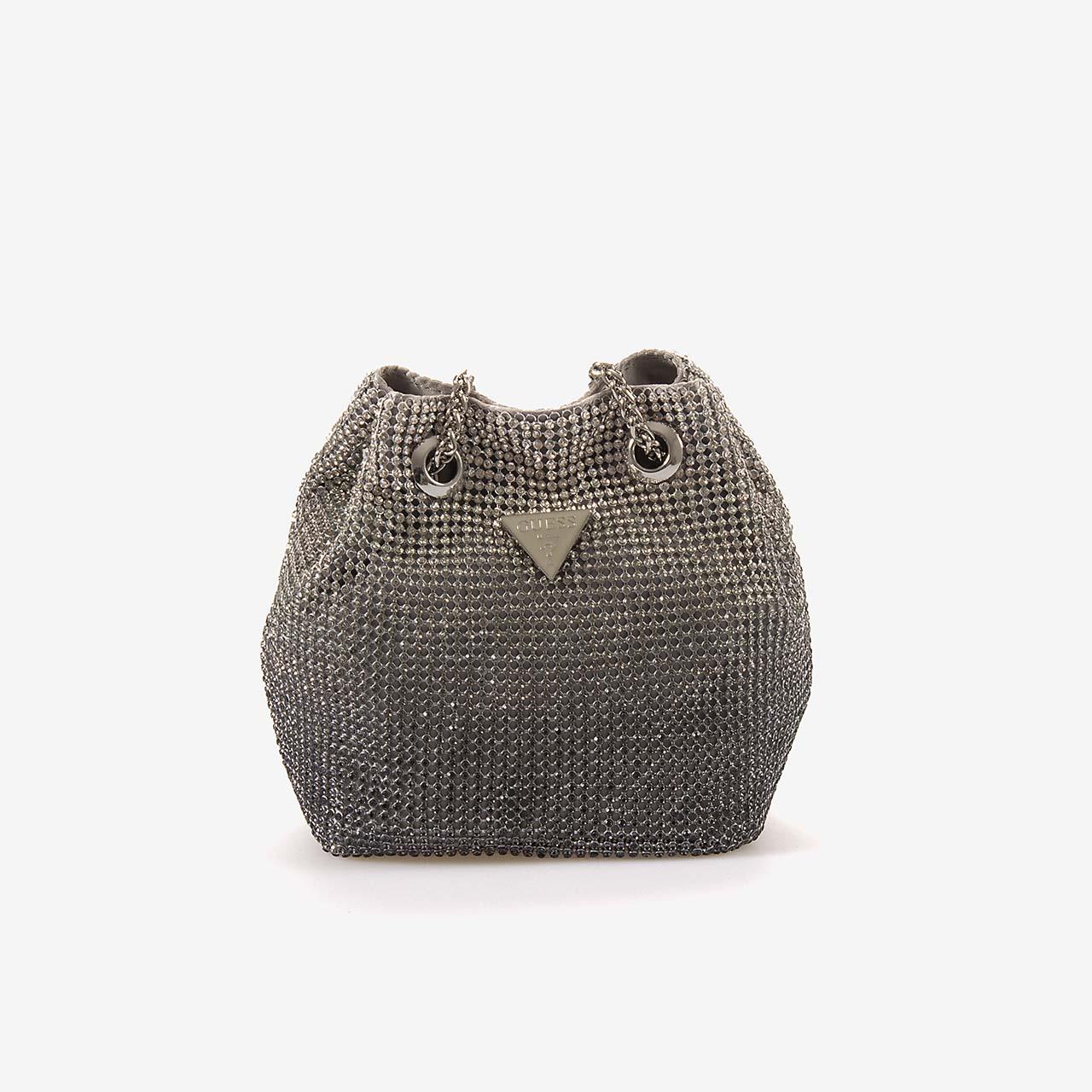 Guess Zalina Taşlı Mini Silver El Çantası HWOY9350750