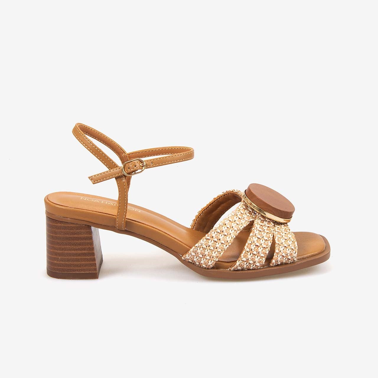 Noa Harmon Kadın Ayarlanabilir Kayışlı 5cm Topuklu Sandalet 10287