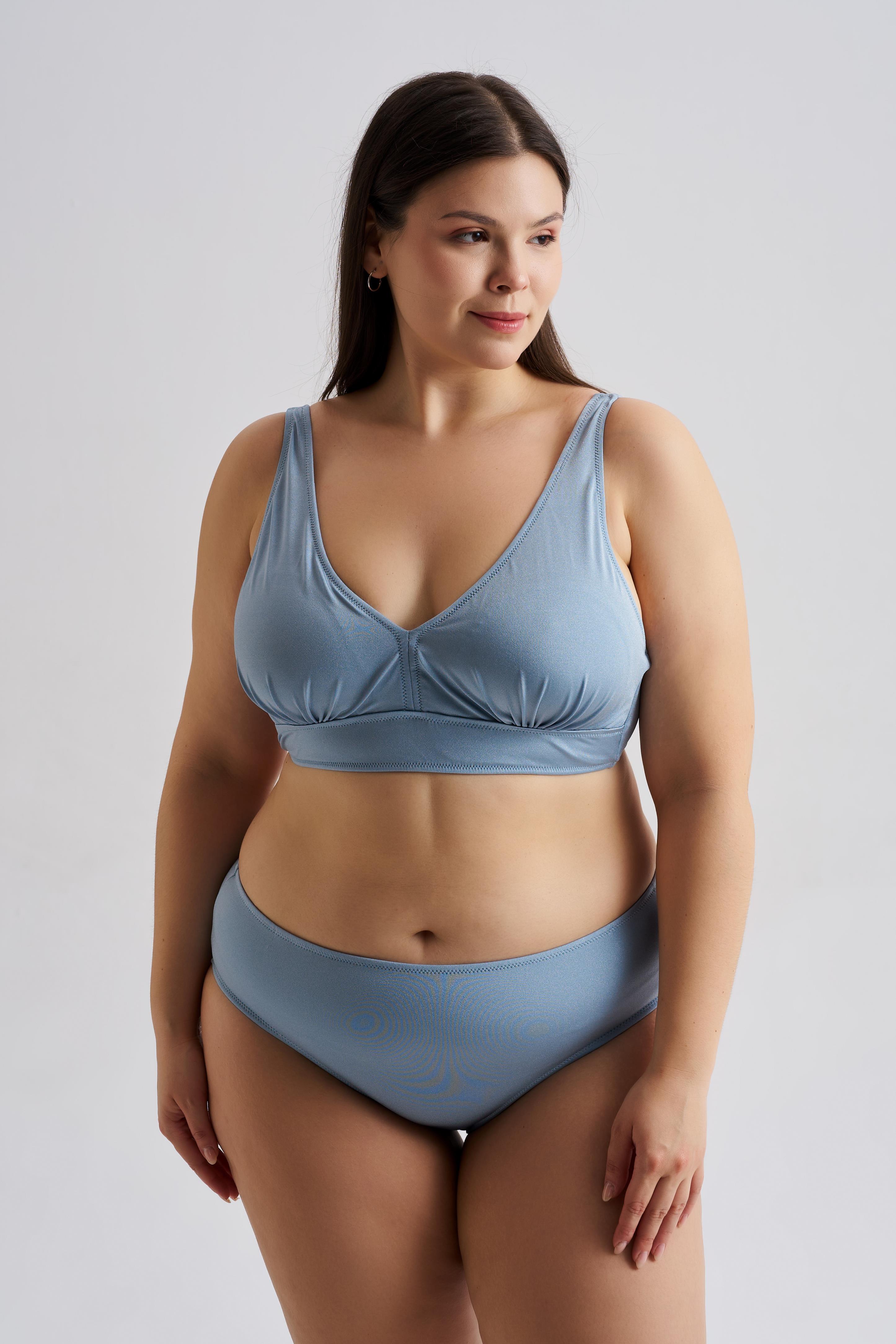 AQUAVİVA Kadın Büyük Beden Valeria Toparlayıcı Bikini Takımı Turkuaz