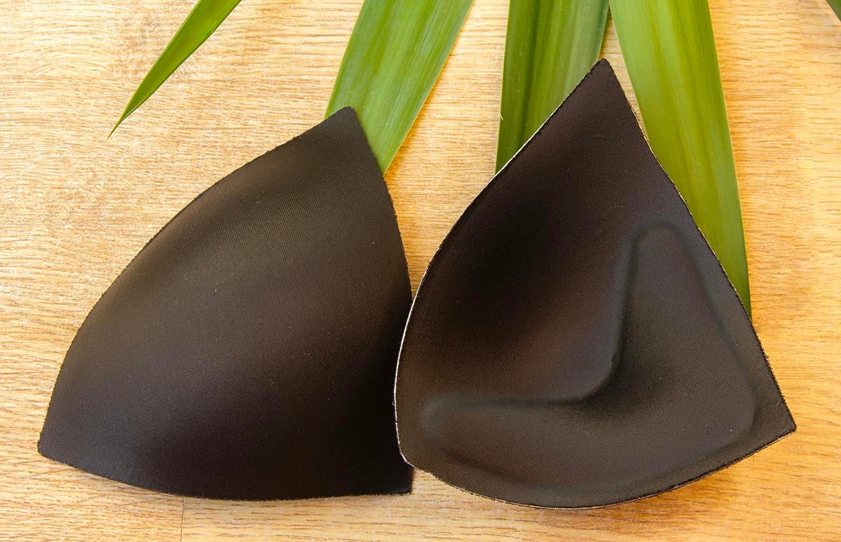 AQUAVİVA Kadın Siyah Mayo Bikini İç Çamaşırı Üçgen  Double Dolgu Push - Up  Cup
