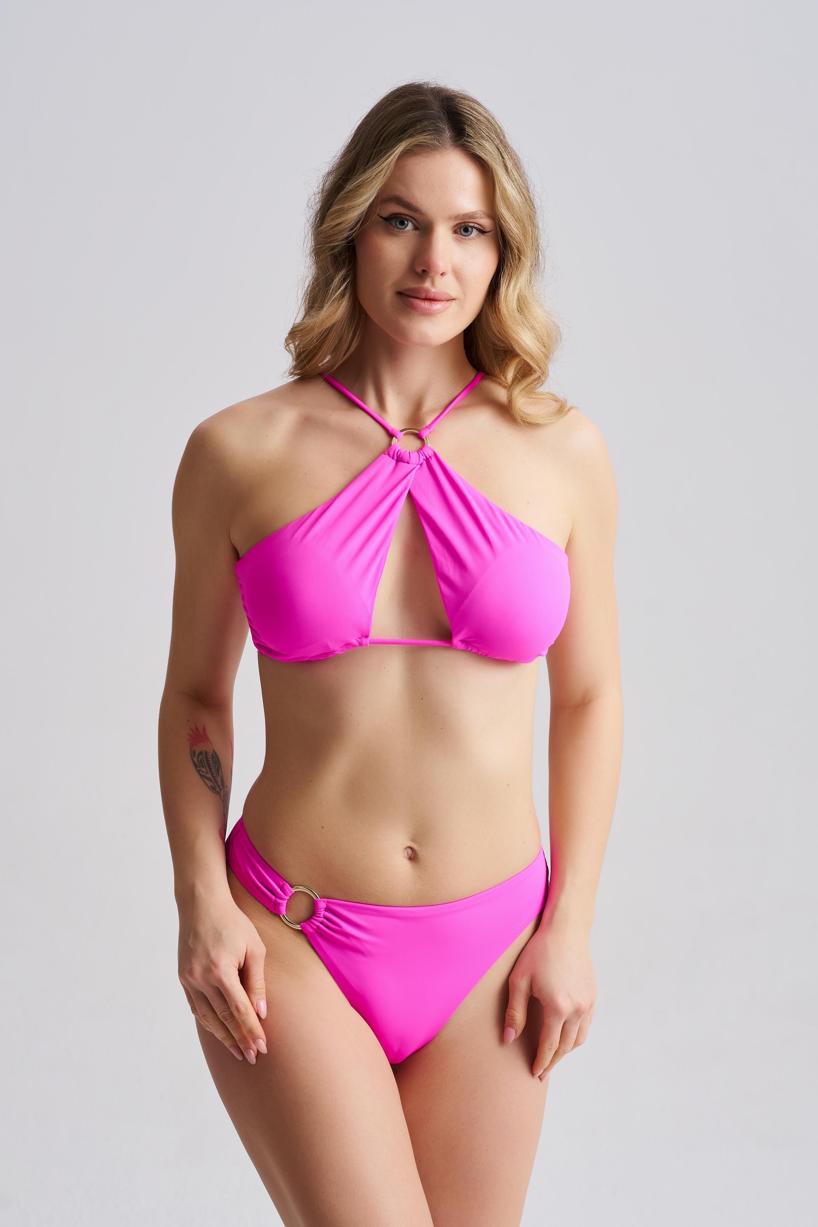 AQUAVİVA Kadın Clara Özel Tasarım Bikini Takımı Fuşya 