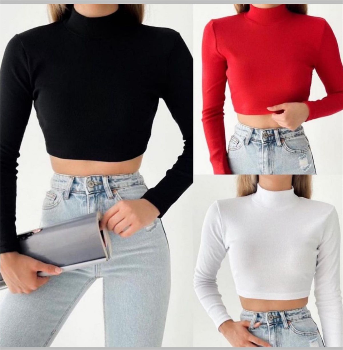 BASİC BALIKÇI CROP BLUZ