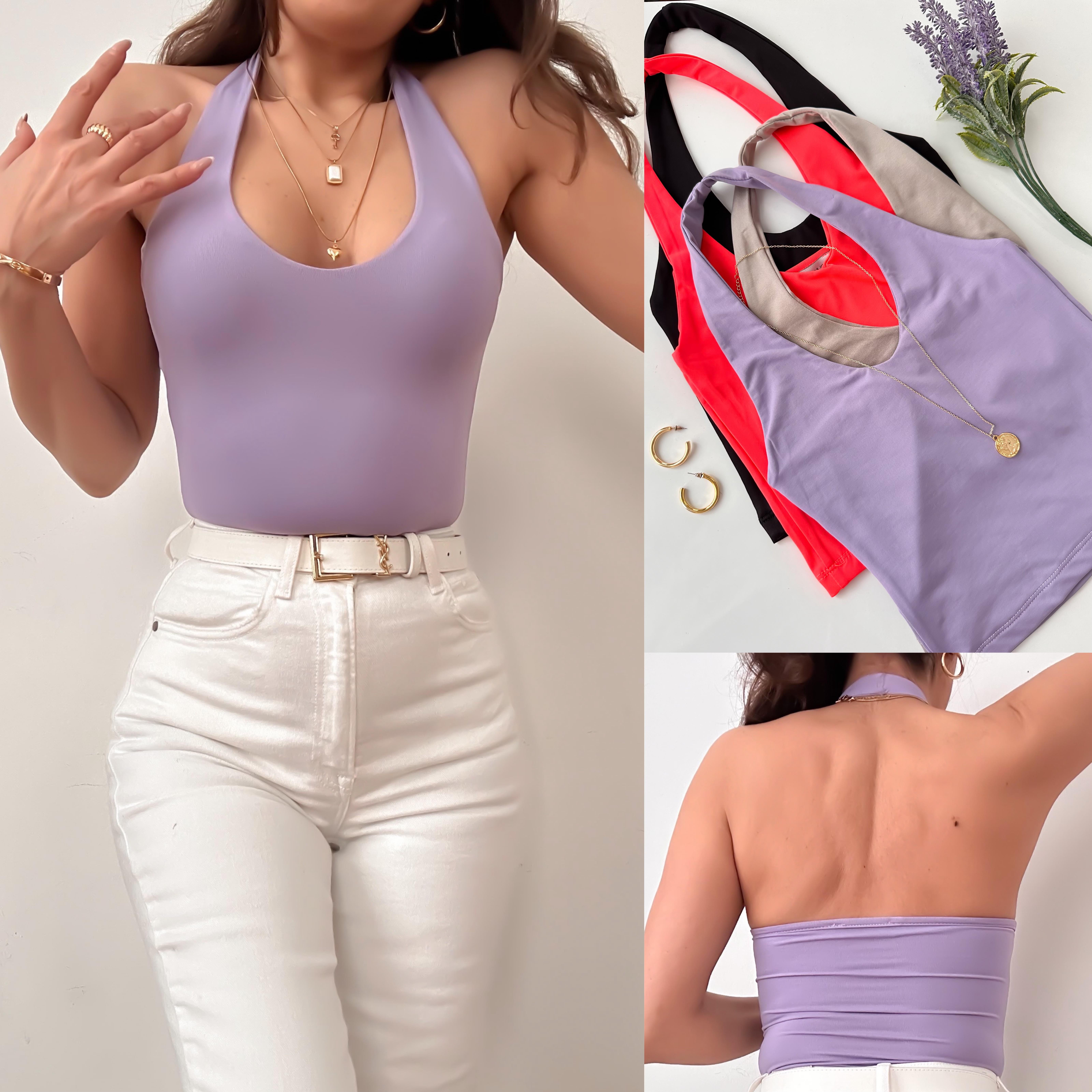 BSK SANDY BOYUNDAN GEÇMELİ BLUZ 