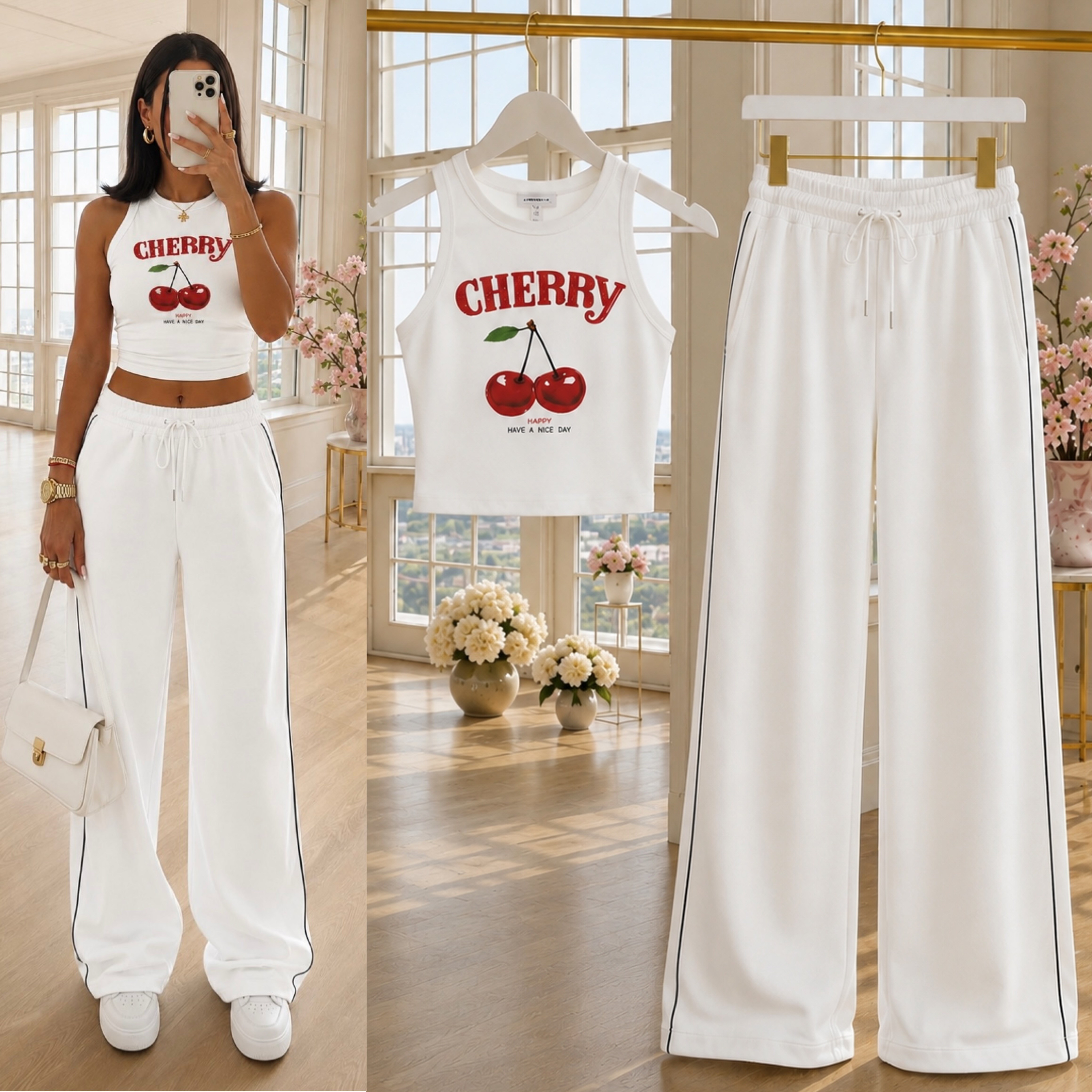 CHERRY ATLET EŞOFMAN ALTI TAKIM(İÇ GÖSTERMEZ)