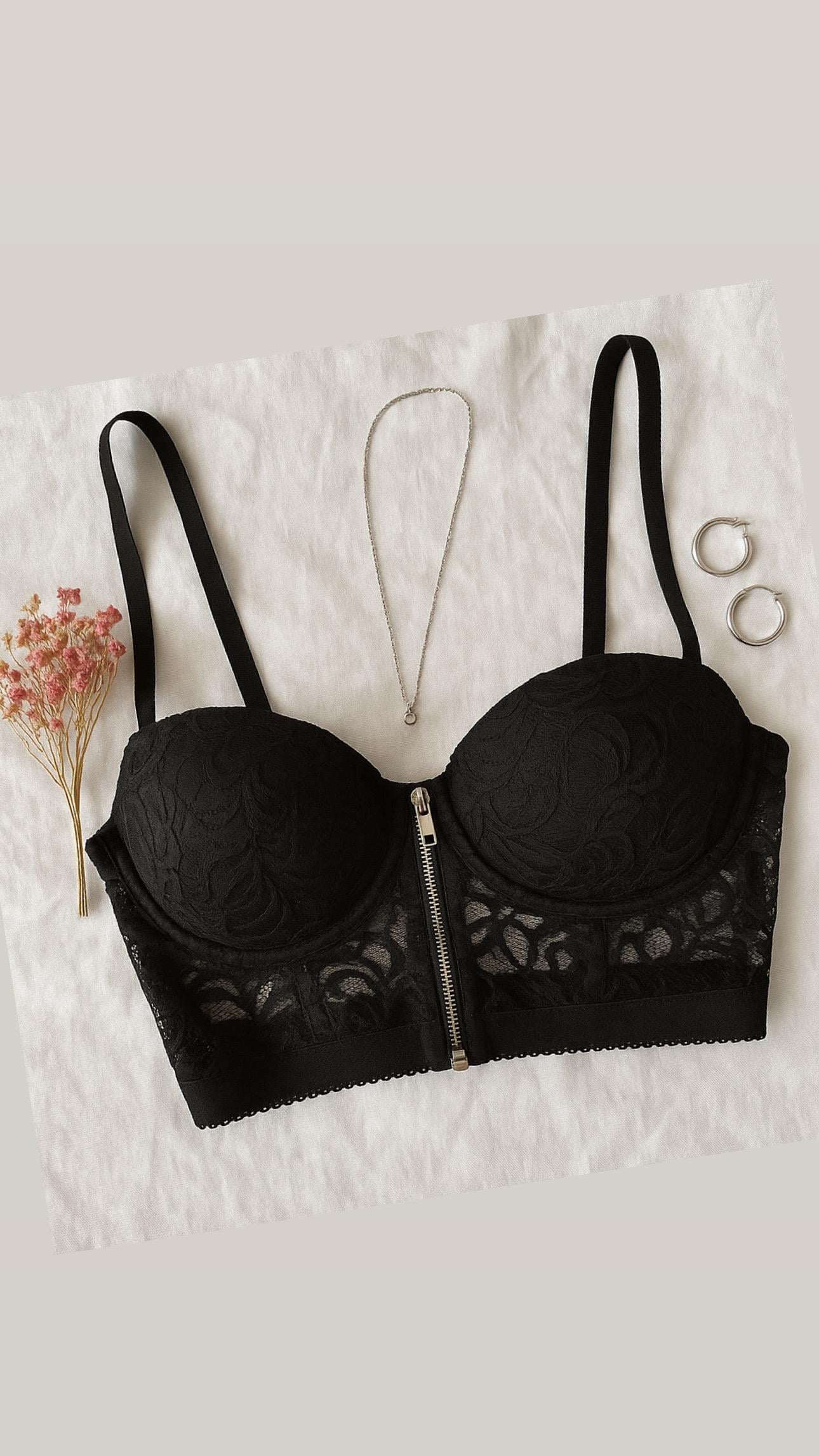 ELITE FERMUARLI DOLGULU PUSH UP BUSTİYER