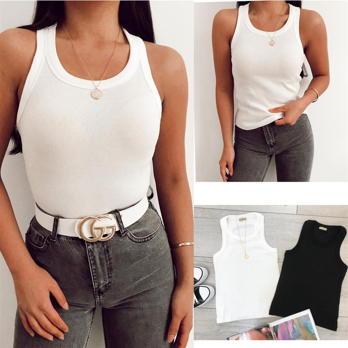 GINA HALTER YAKA FİTİLLİ ATLET