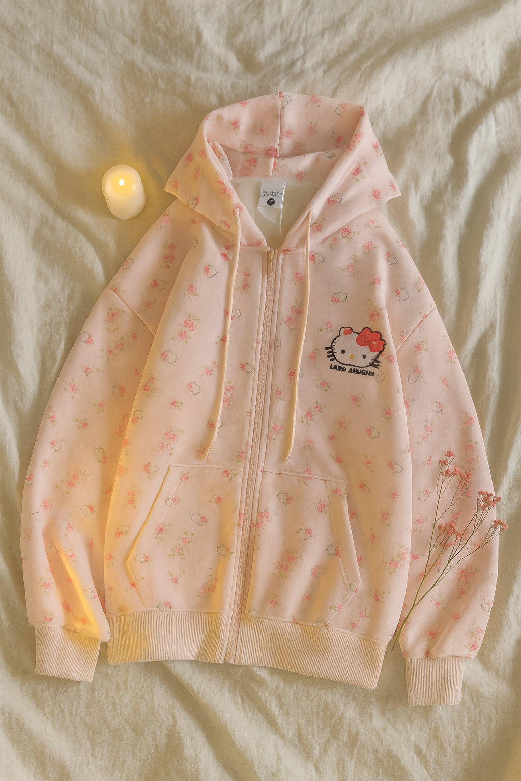 HELLOK OVERSIZE KAPÜŞONLU FERMUARLI SWEAT