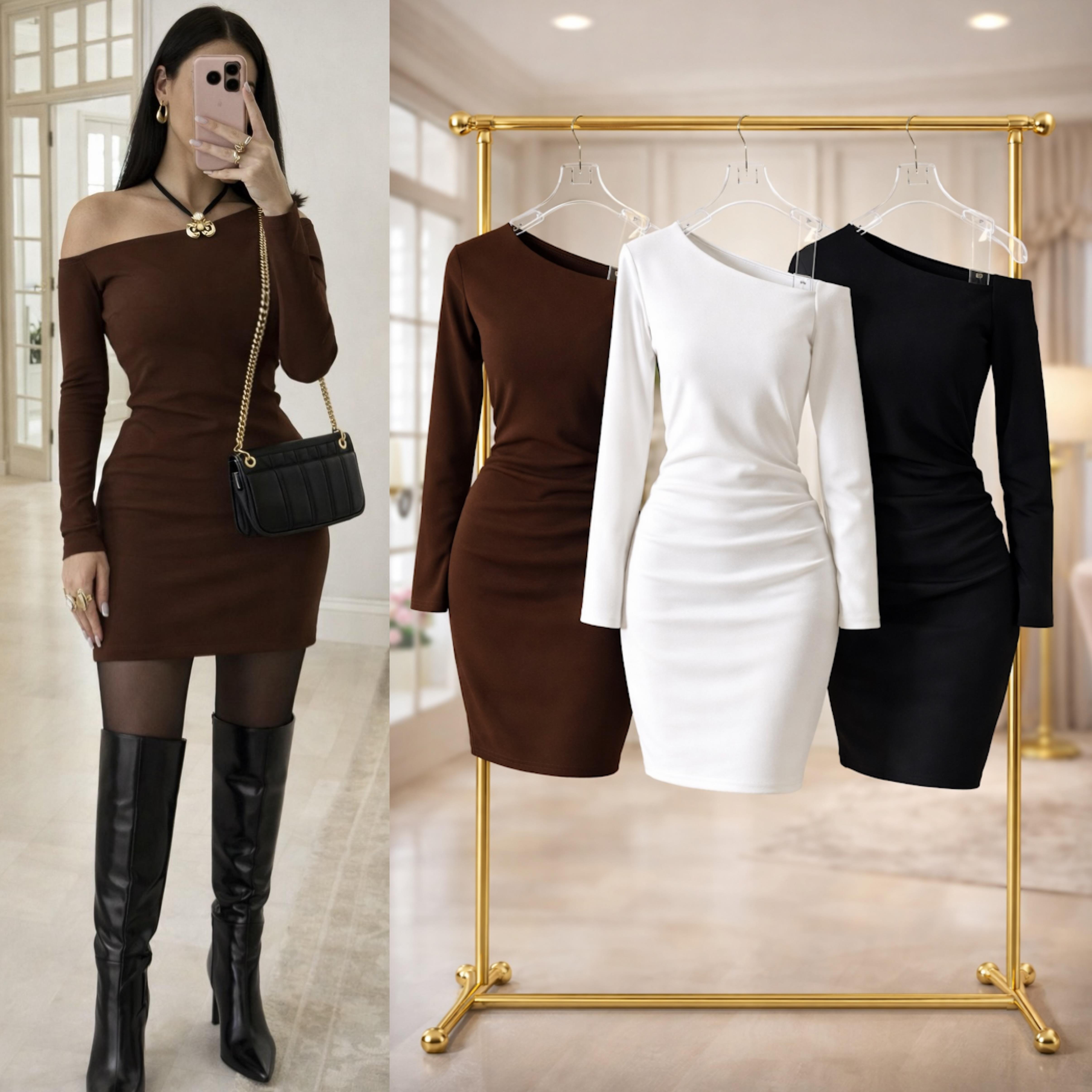 INA KAYIK YAKA ELBİSE