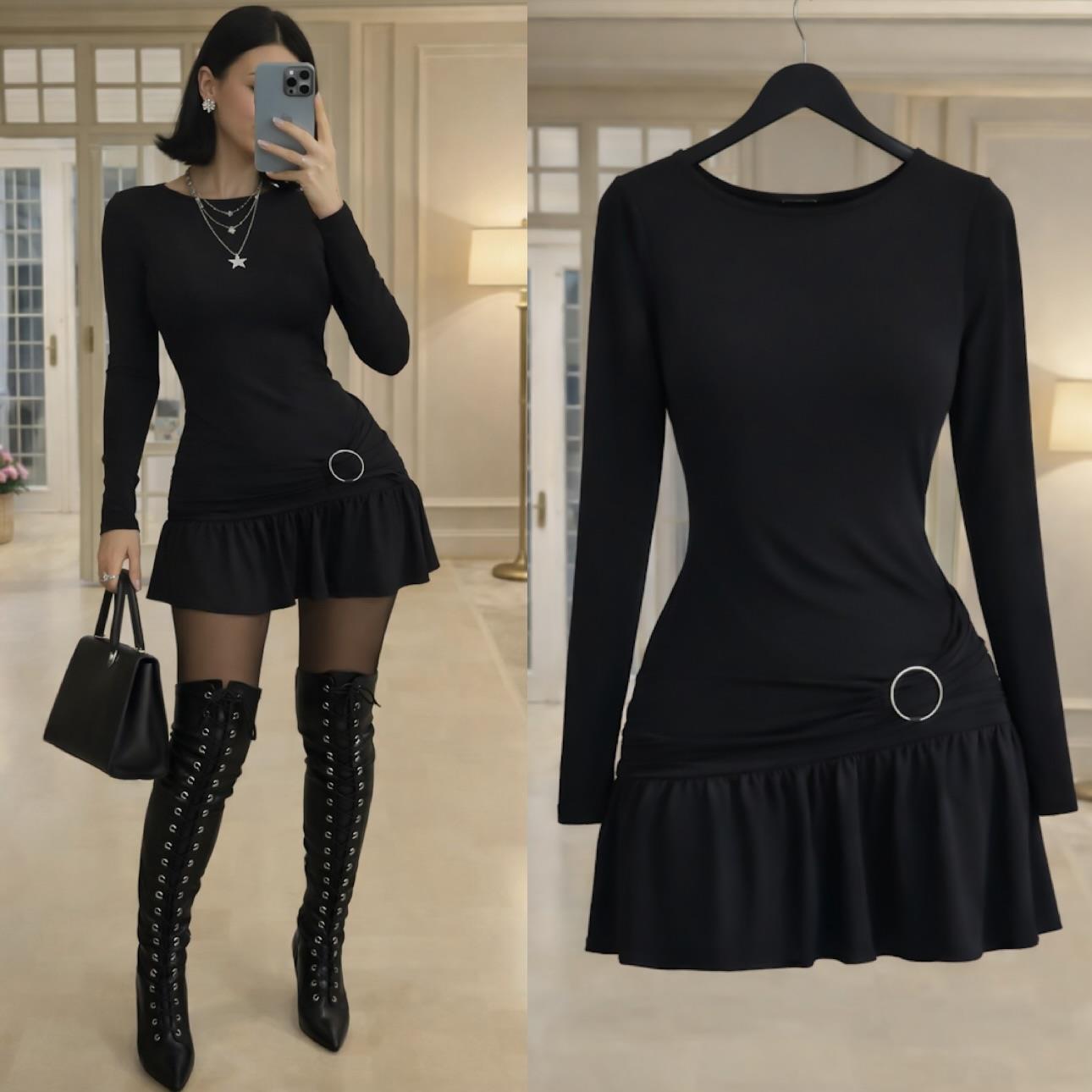 JANE AKSESUARLI SANDY ELBİSE