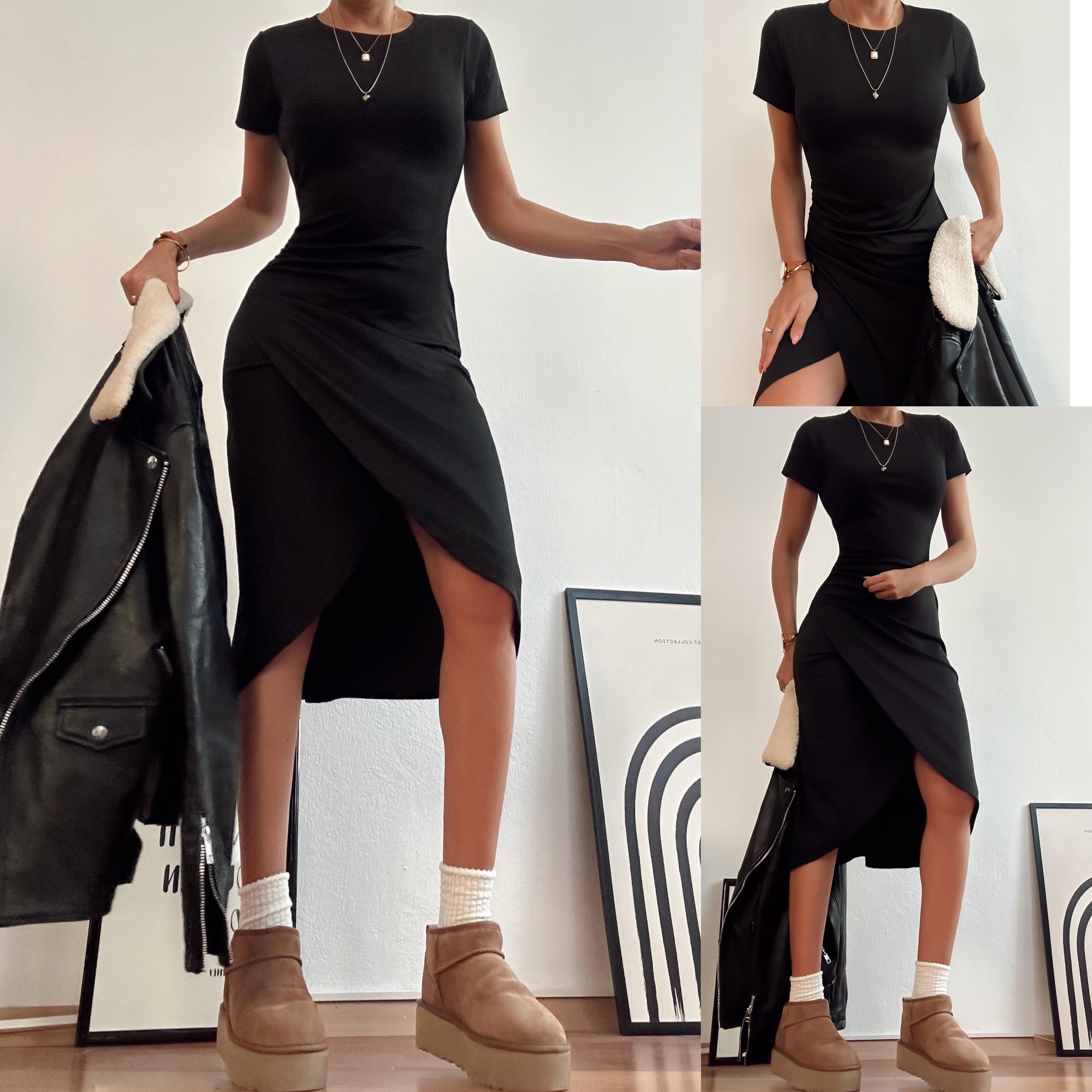 LWE SANDY YIRTMAÇLI ELBİSE 