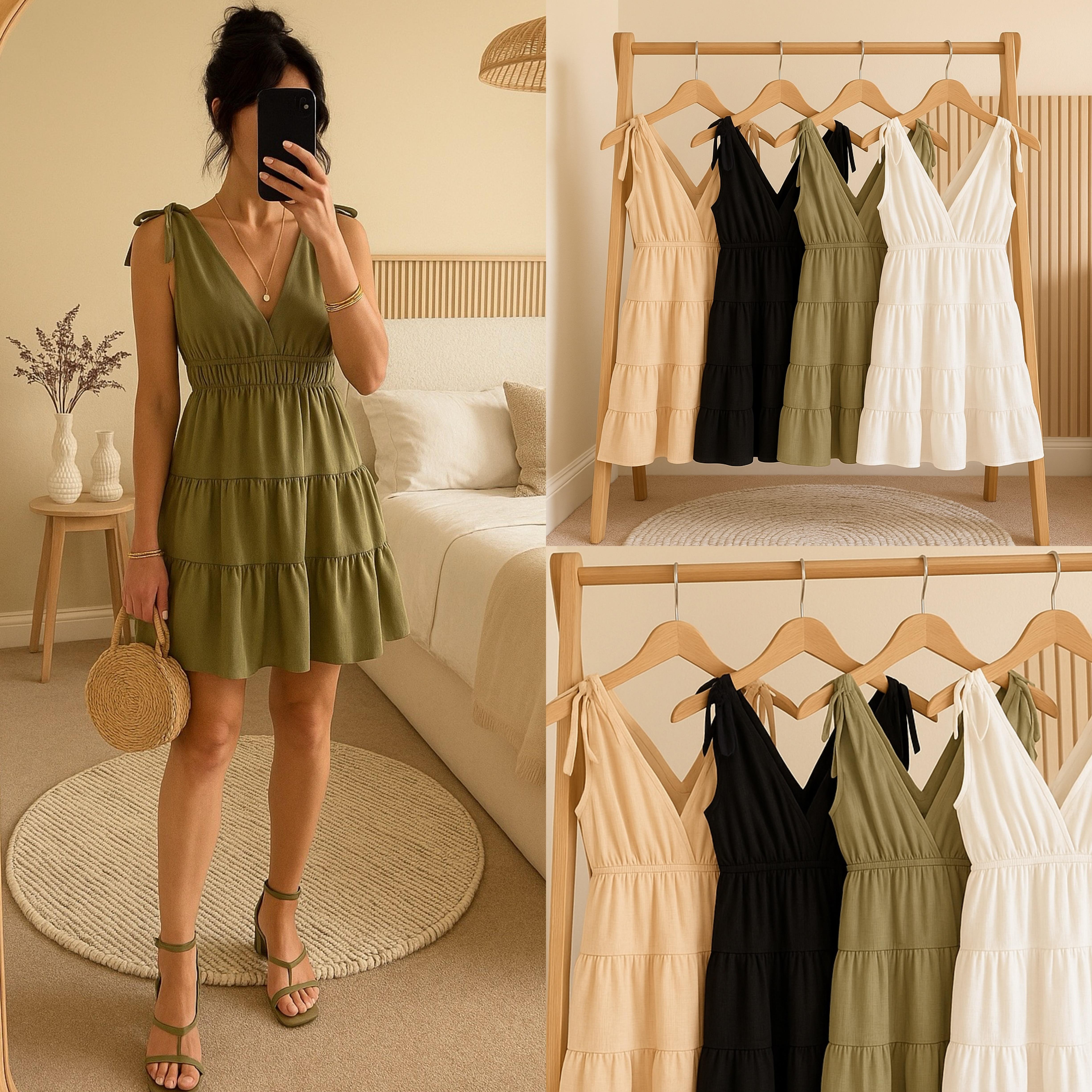 MARİSSA VOLAN DETAY ELBİSE