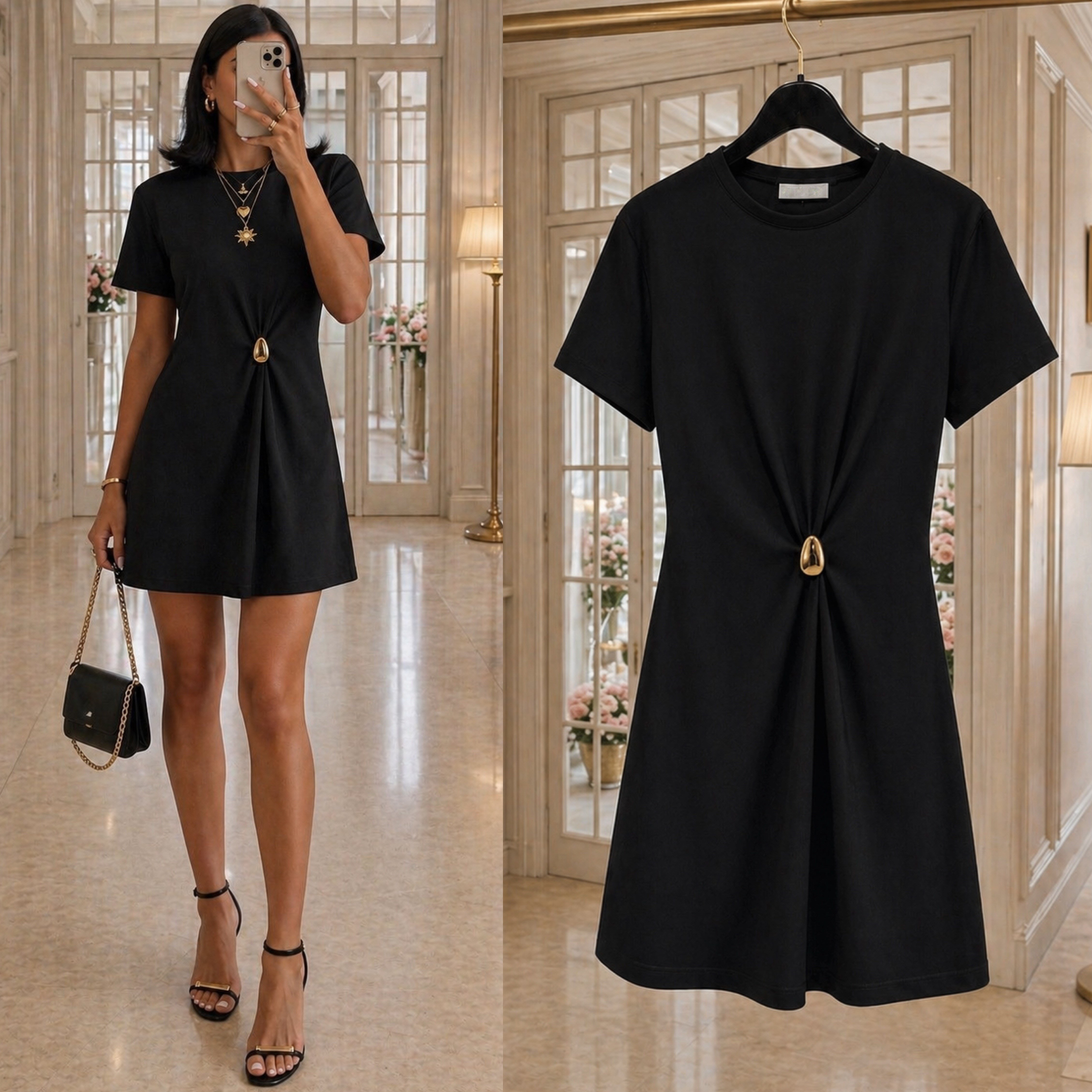 MINIA MODAL ÇIKARILABİLİR AKSESUARLI ELBİSE