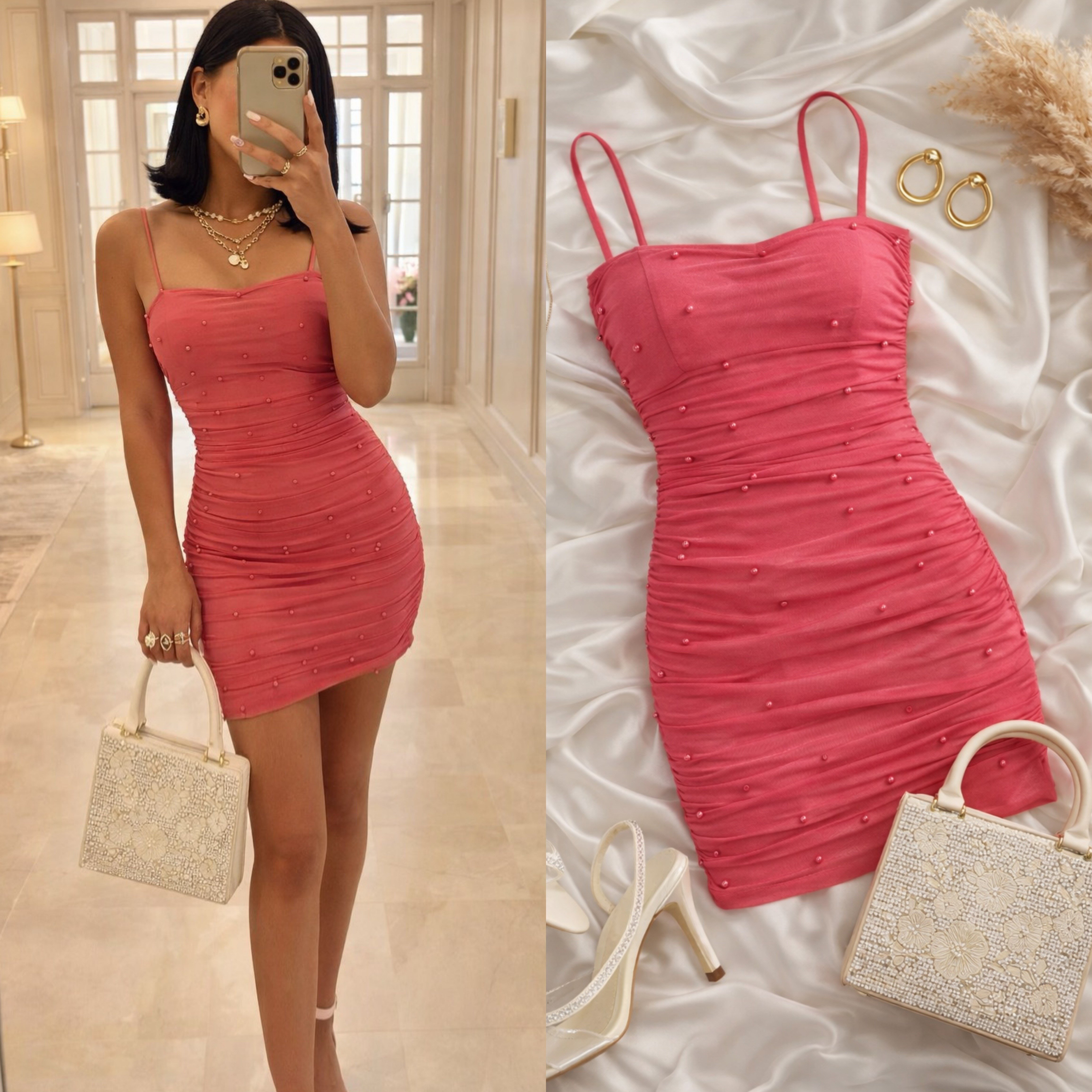 MIRY GÖĞSÜ GLOPLU ELBİSE