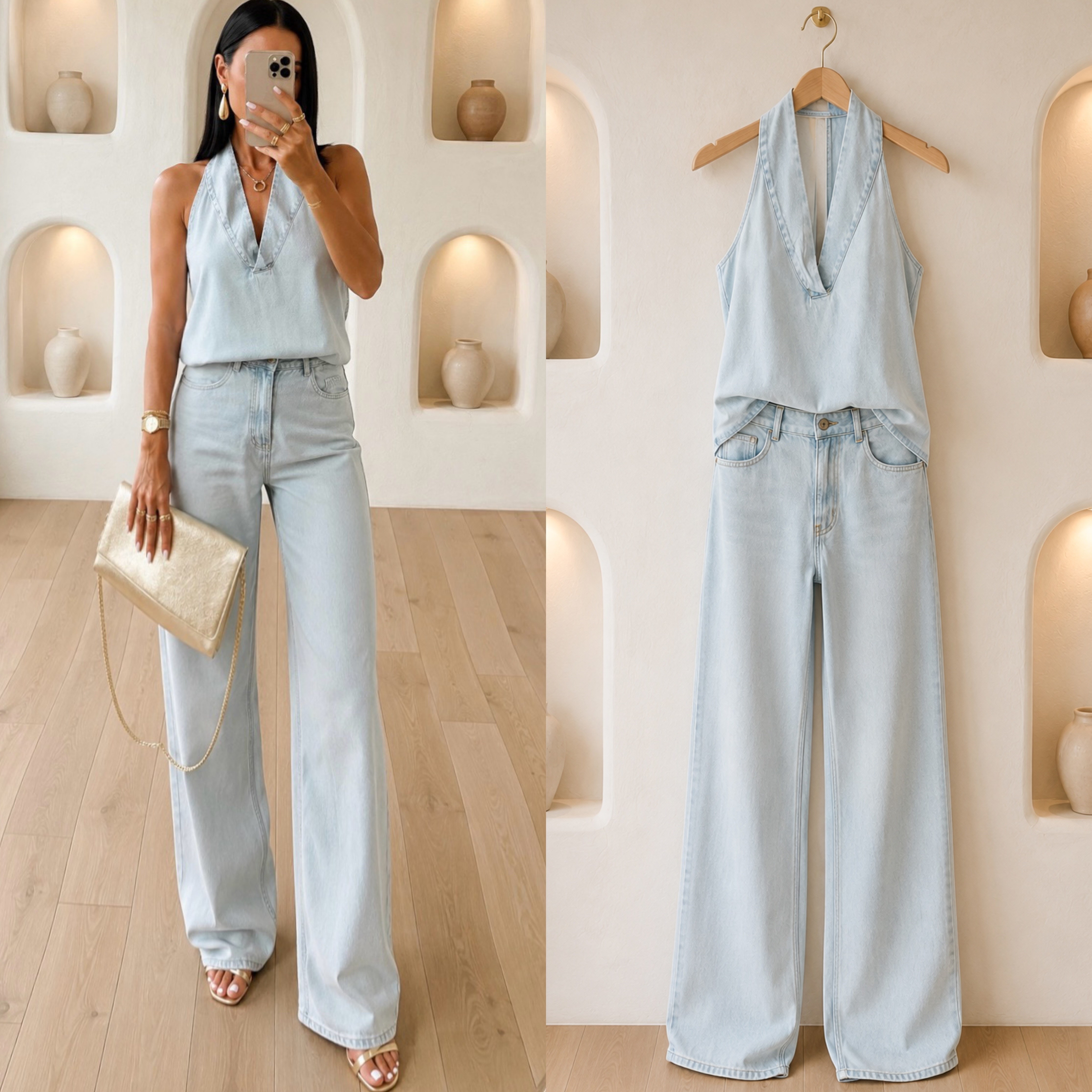 MLY YUMUŞAK JEAN BLUZ PANTOLON TAKIM