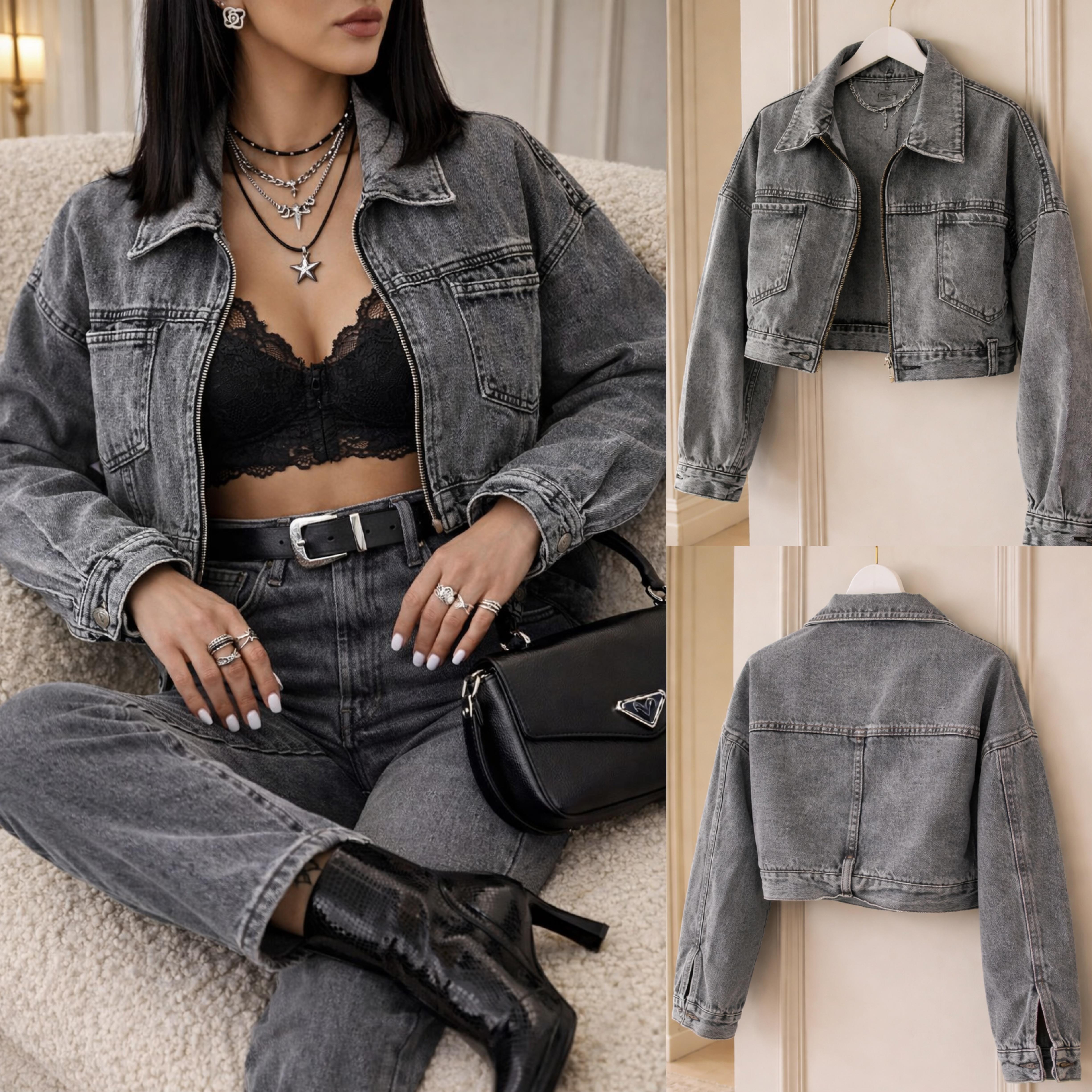 MOULE CROP JEAN CEKET