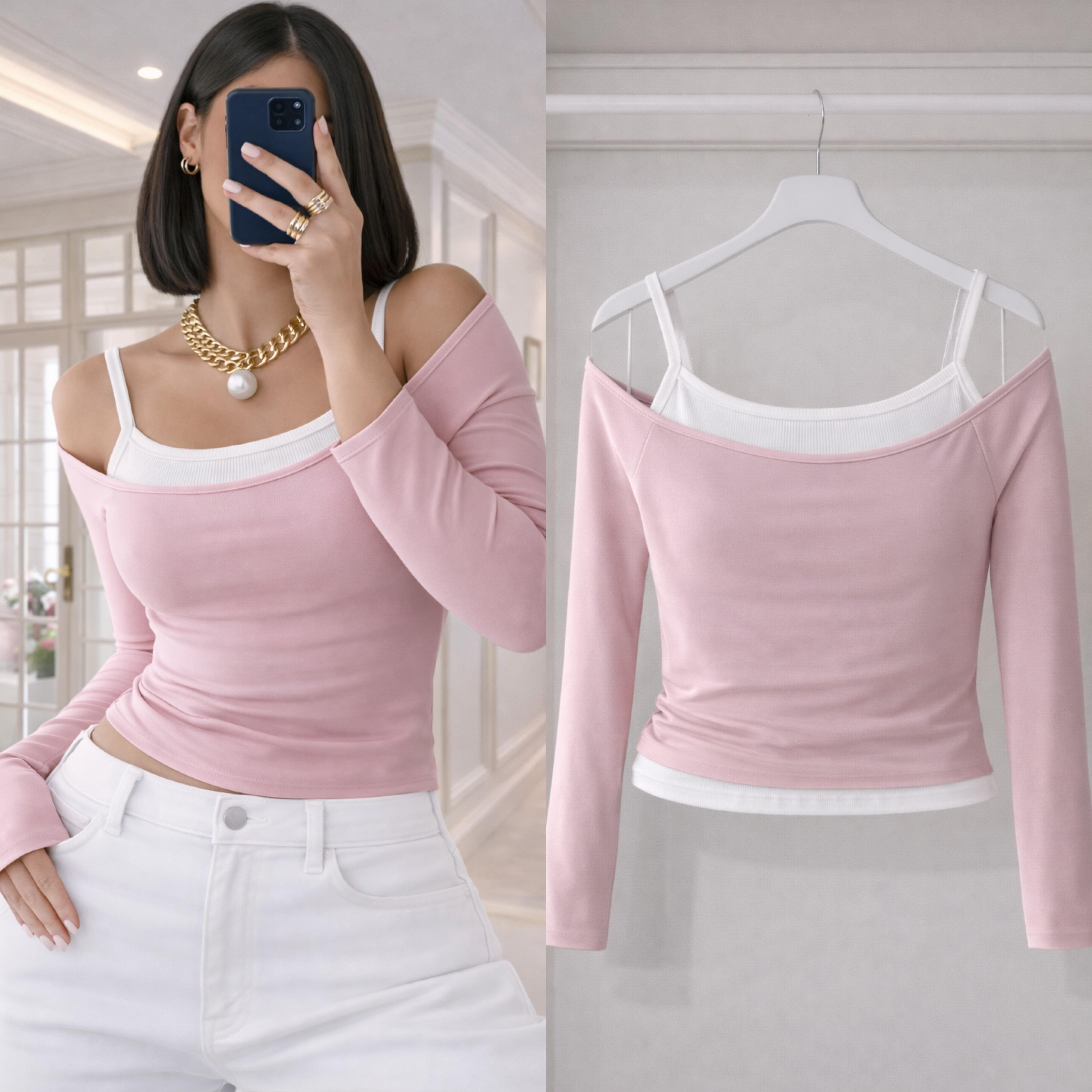 NERY FİTİLLİ ATLET SANDY BLUZ TAKIM