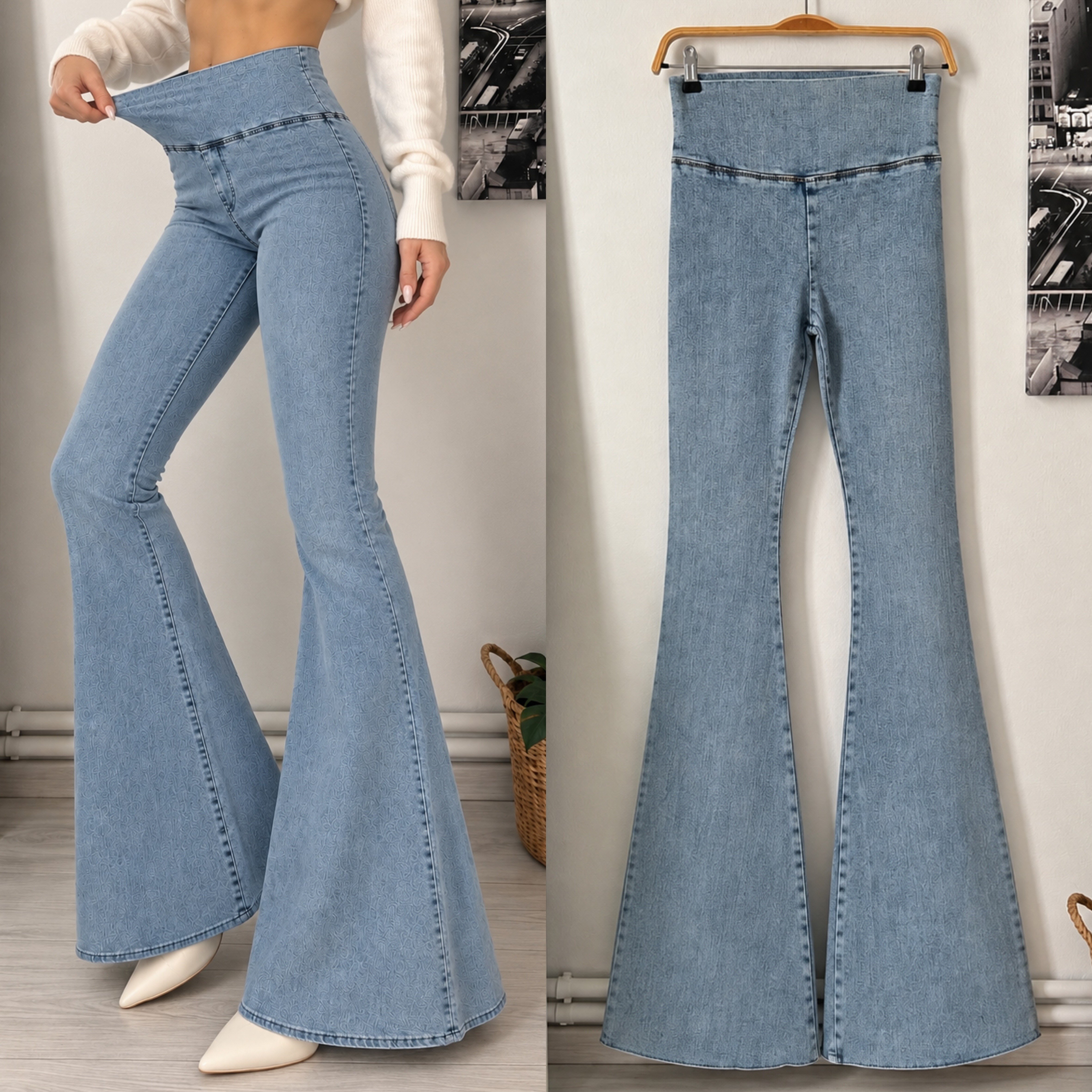 ONS TOPARLAYICI JEAN TAYT PANTOLON