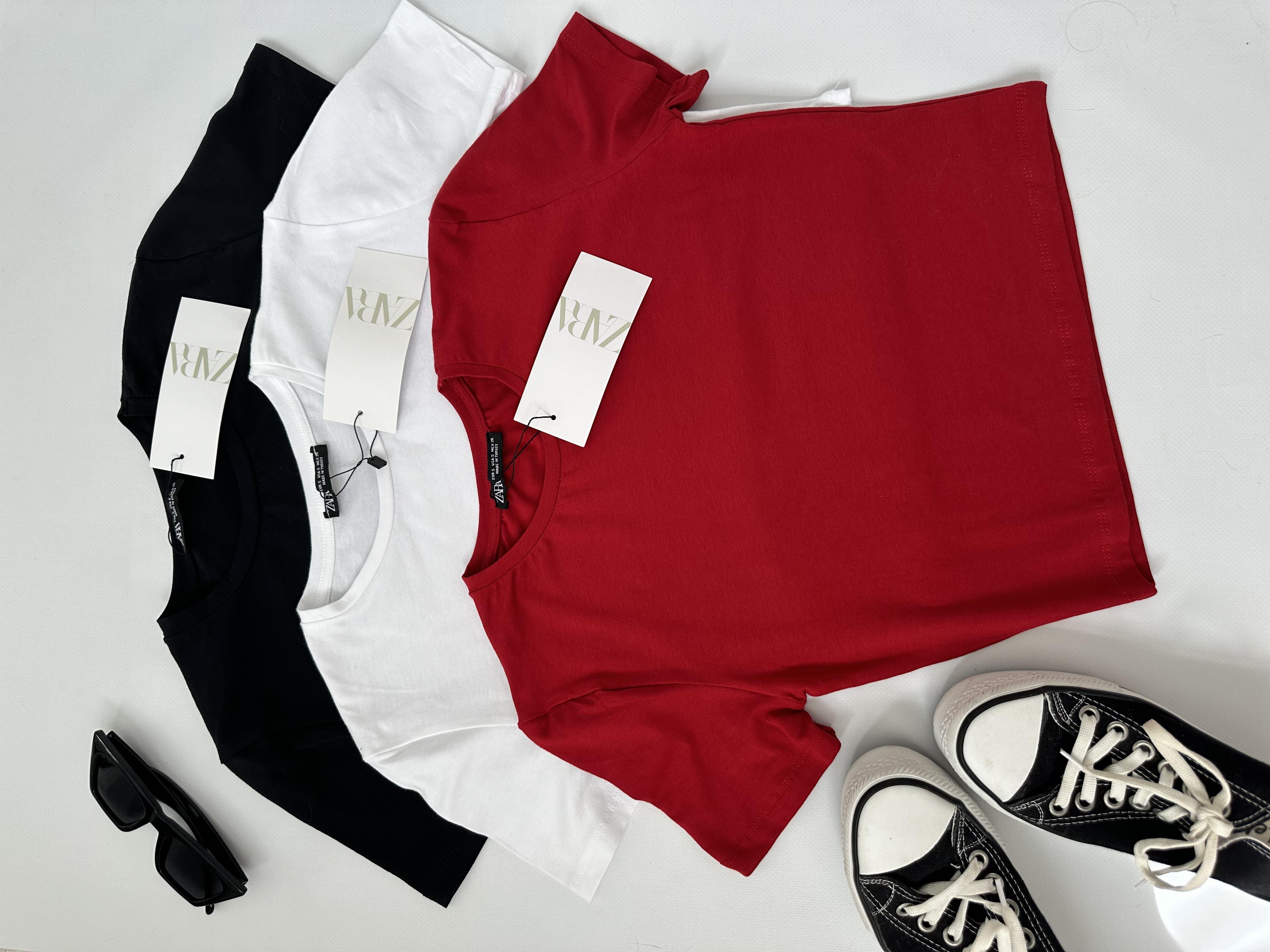 ORİJİNAL MARKA YENİ SEZON  ZR BASİC FİT CROP T-SHIRT