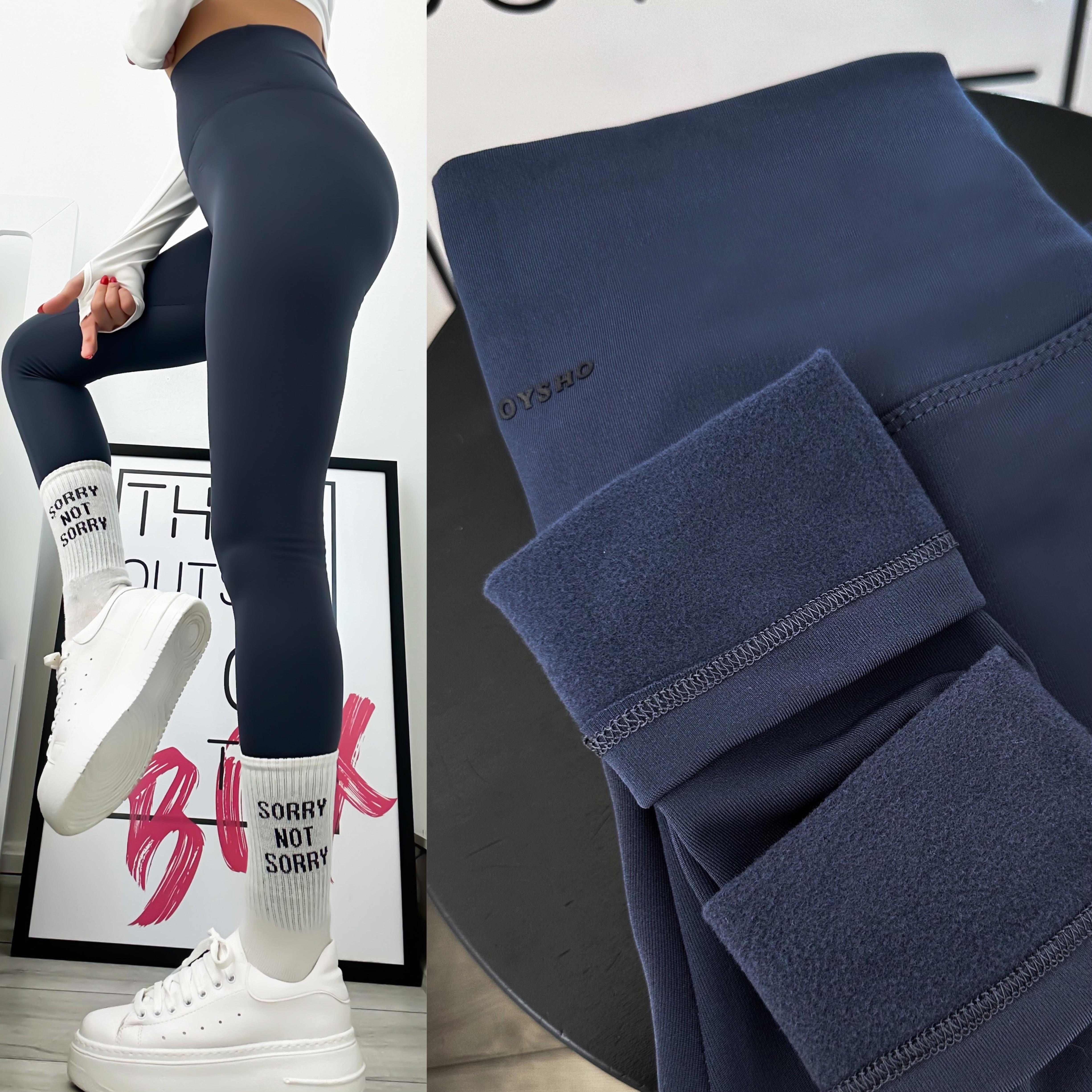 OYSHO İÇİ ŞARDONLU TOLARLAYICI TAYT INDIGO