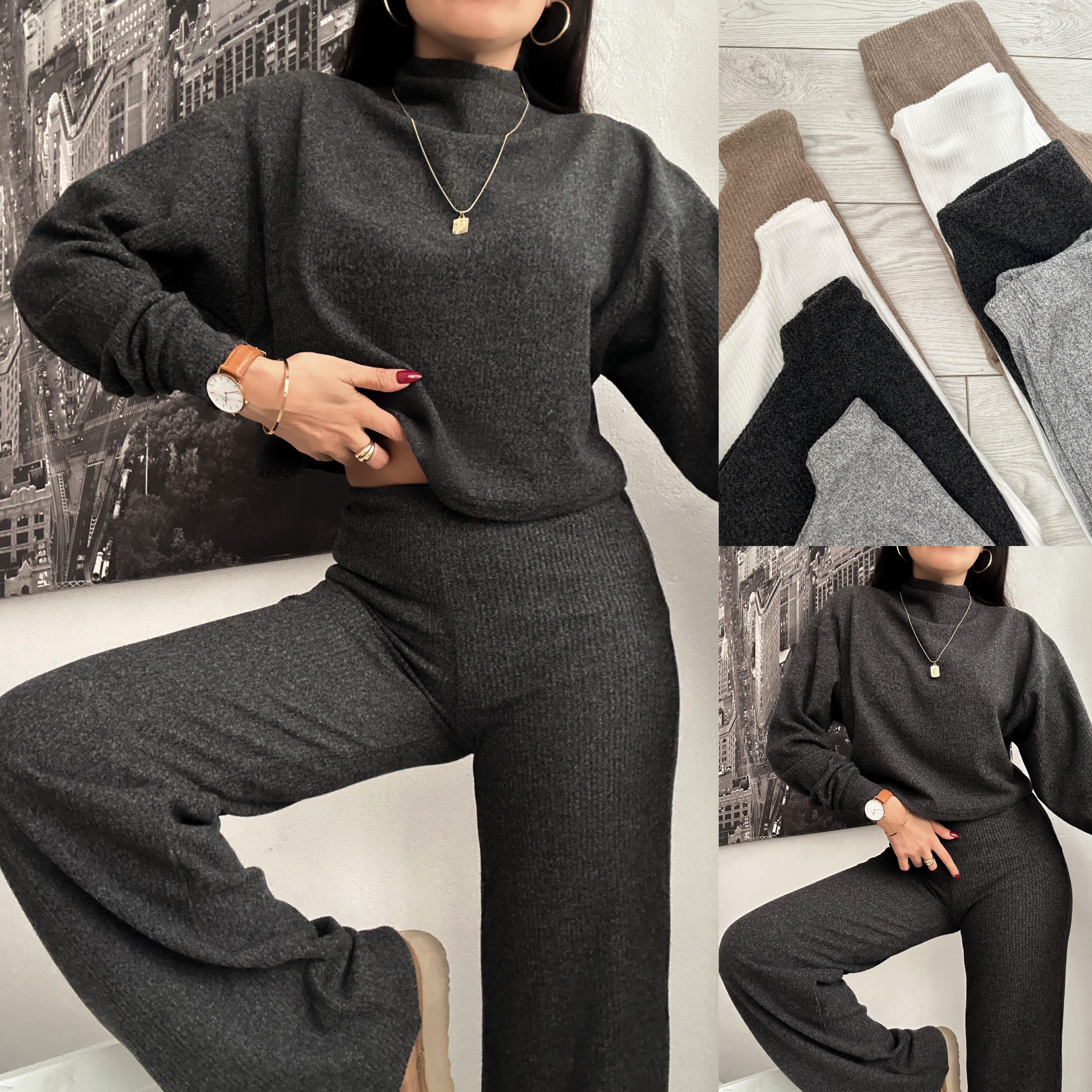 PEARLY YUMOŞ TRİKO TAKIM ANTRASİT