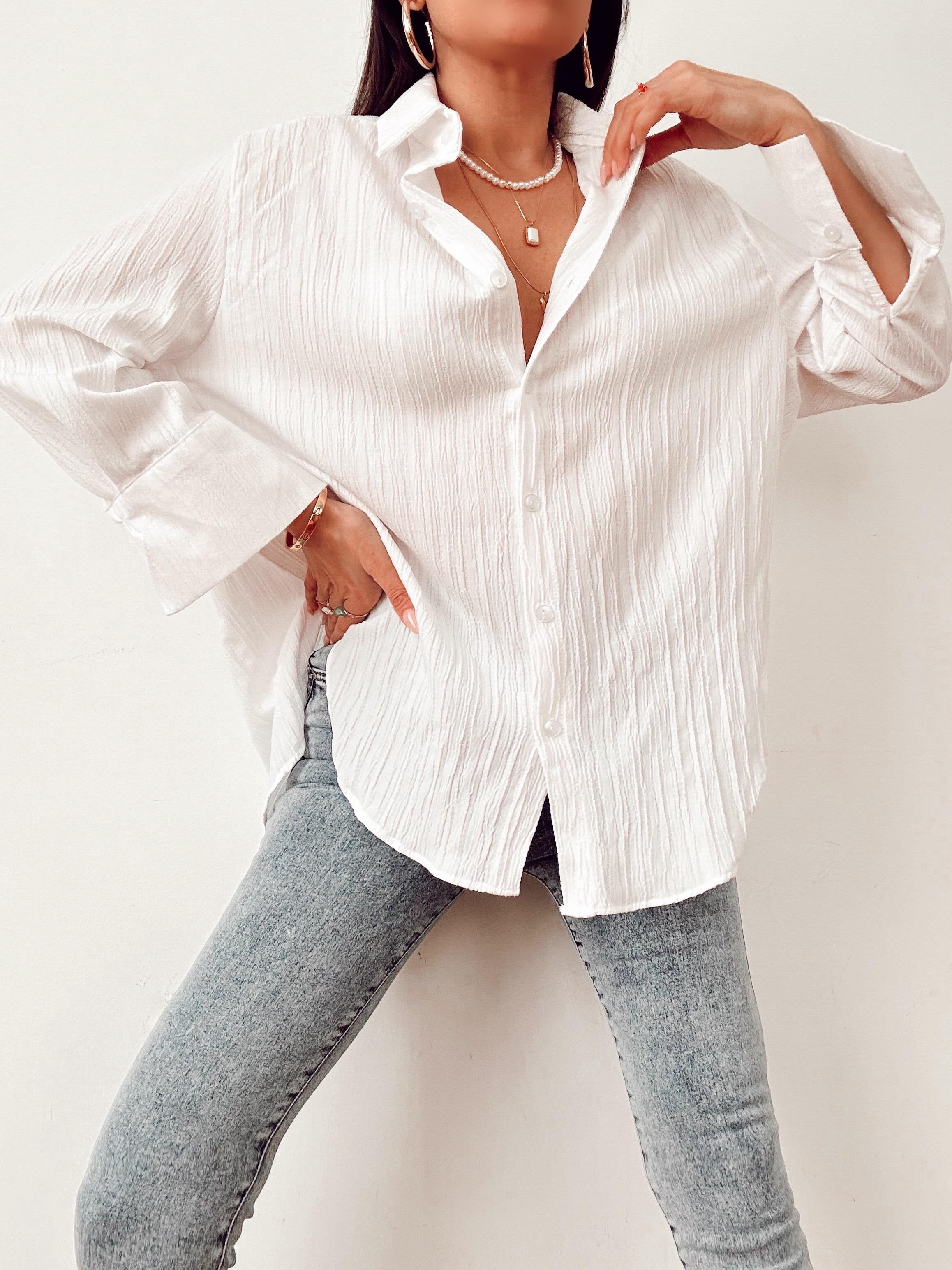 QPLUS OVERSIZE GÖMLEK BEYAZ