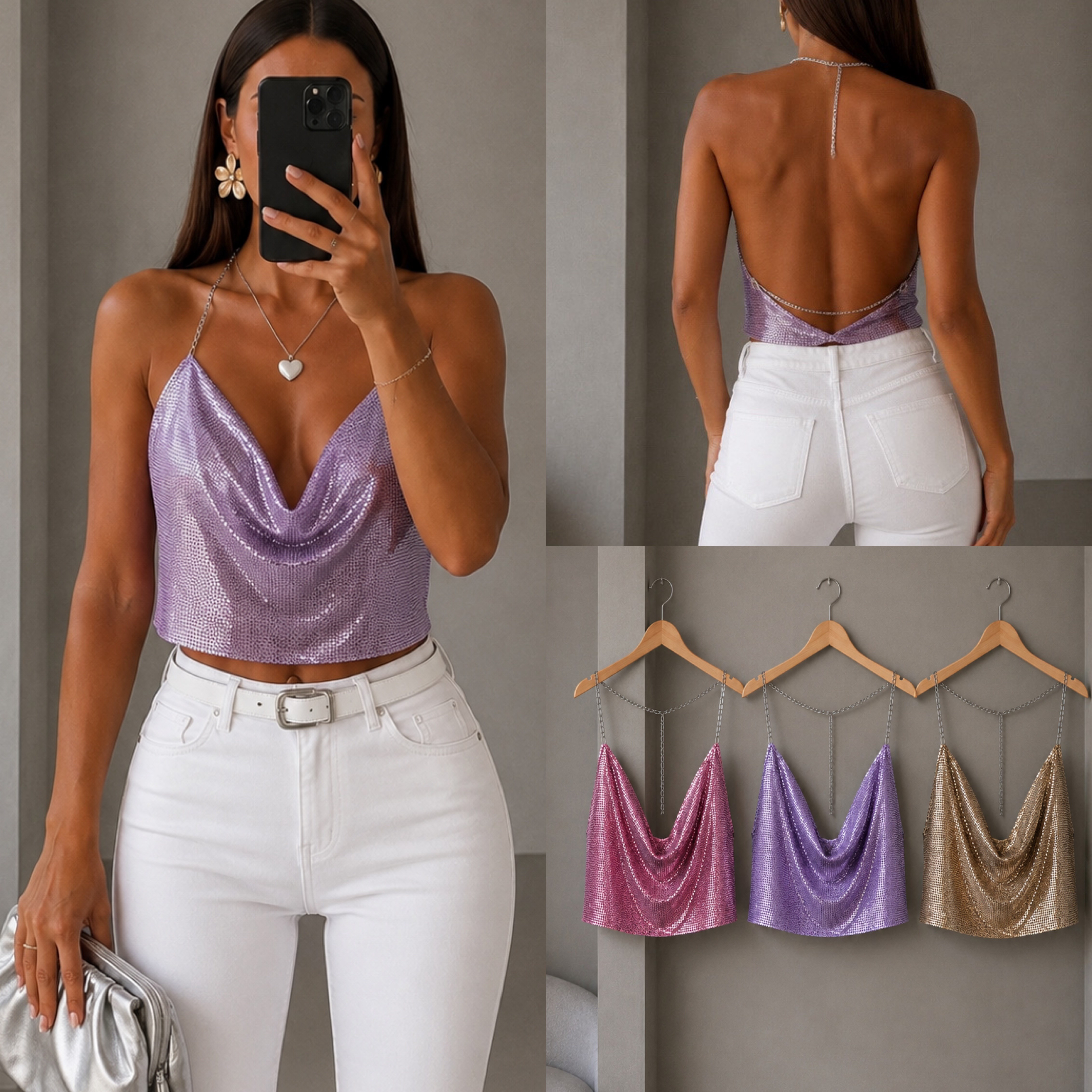 SHILA AYARLANABİLİR ZİNCİRLİ BLUZ