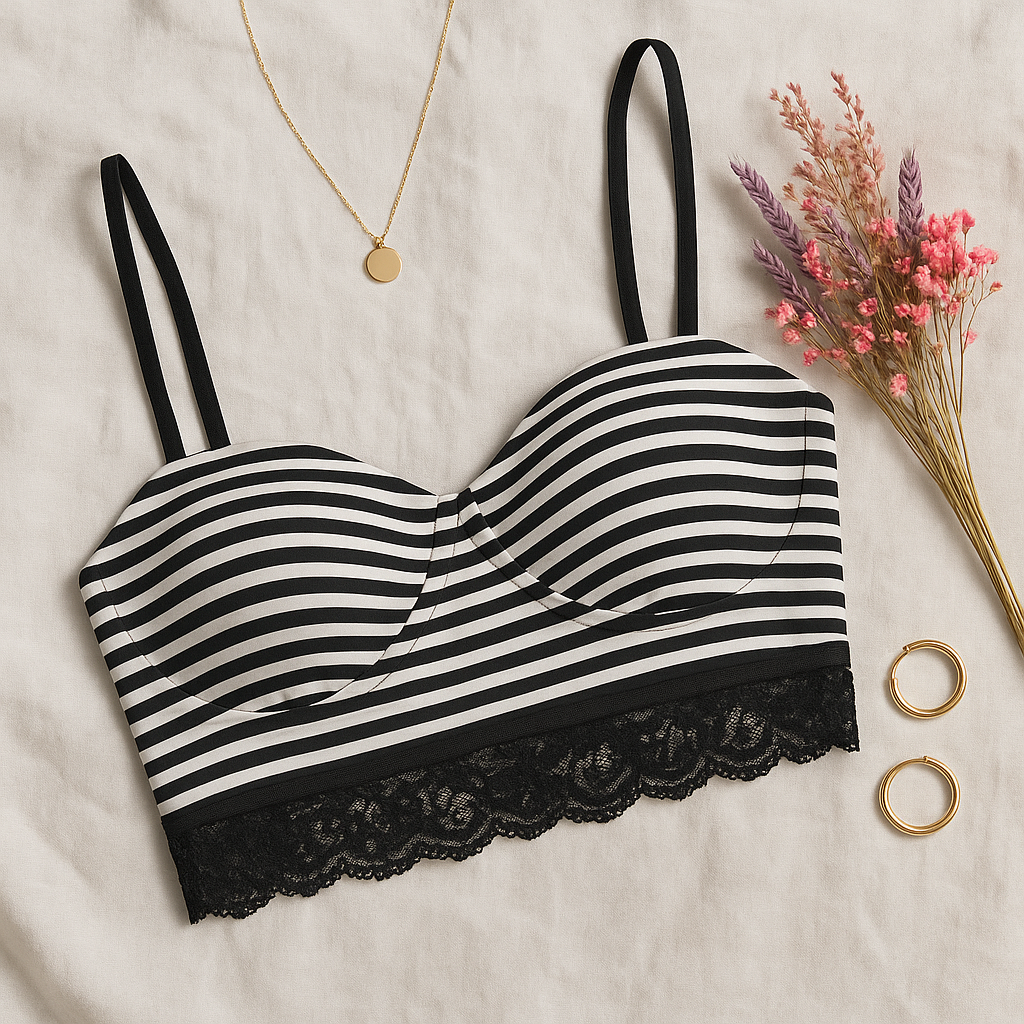 STRIPED PUSH UP DOLGULU BUSTİYER