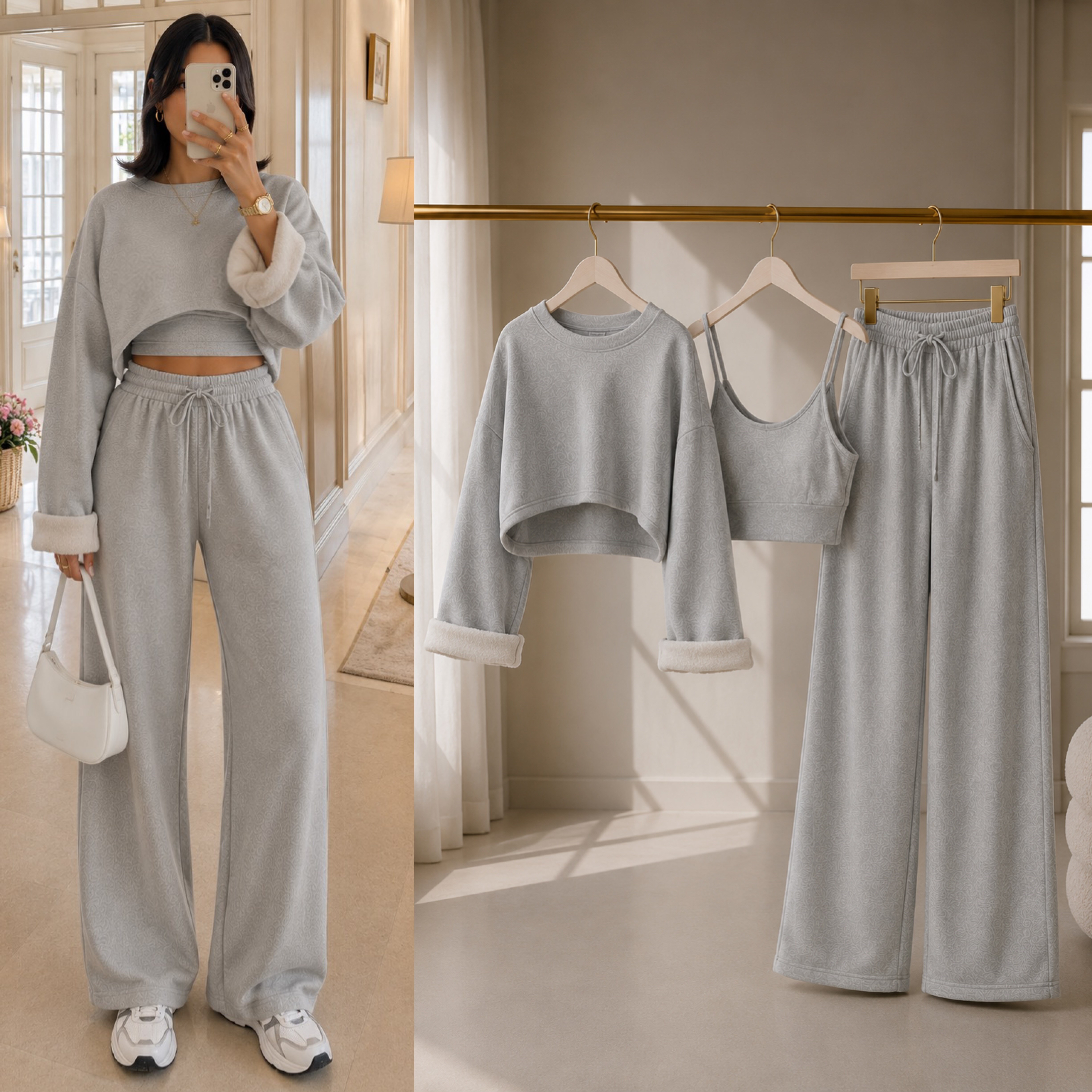 VAILY CROP SWEAT ATLET EŞOFMAN ALT TAKIM