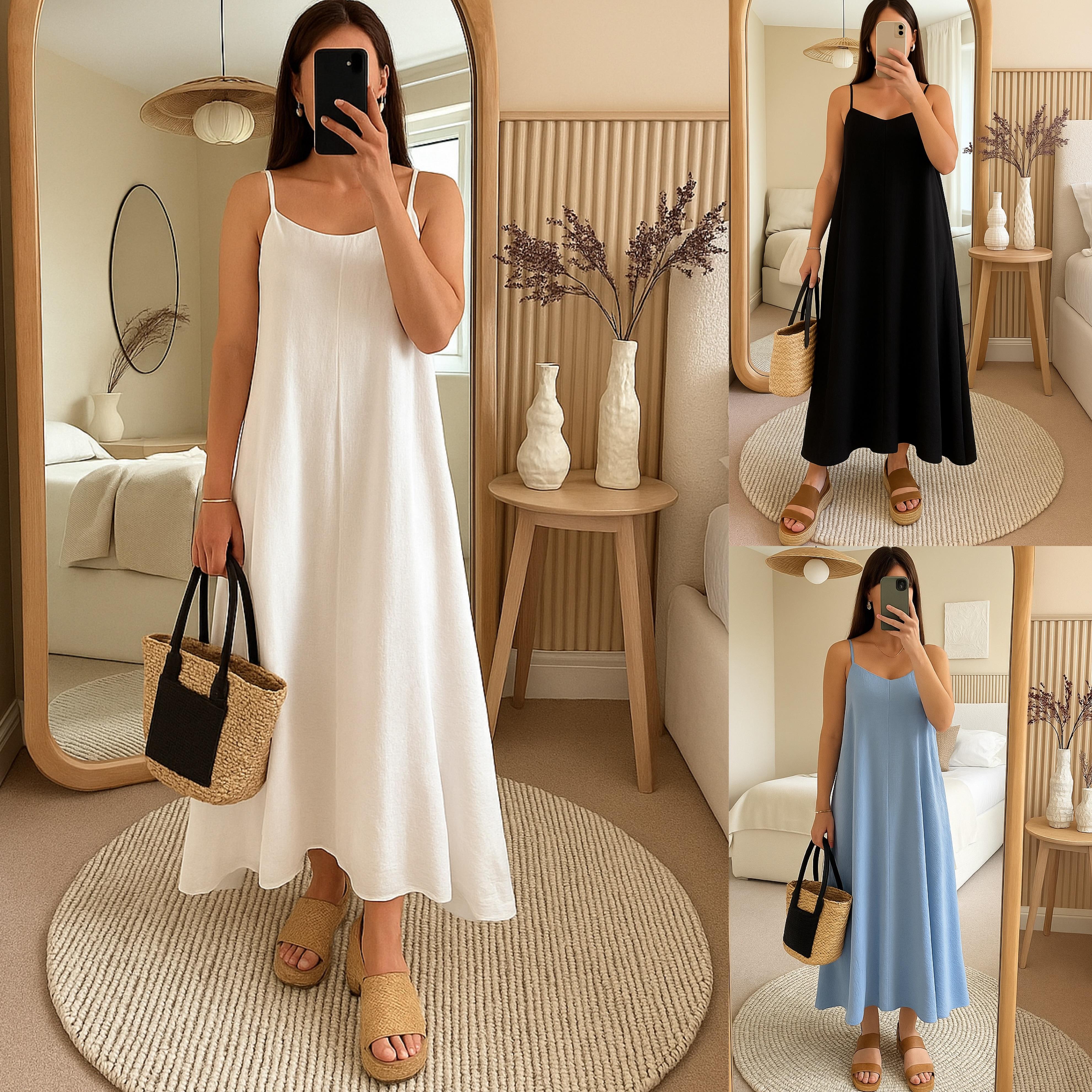 VAINEA AIROBİN SALAŞ ASKILI MAXI ELBİSE