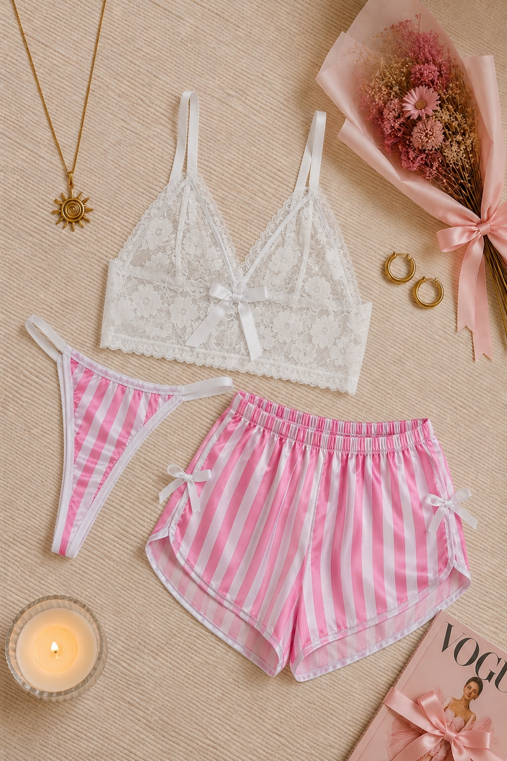 YLW BRALET ŞORT STRING TAKIM