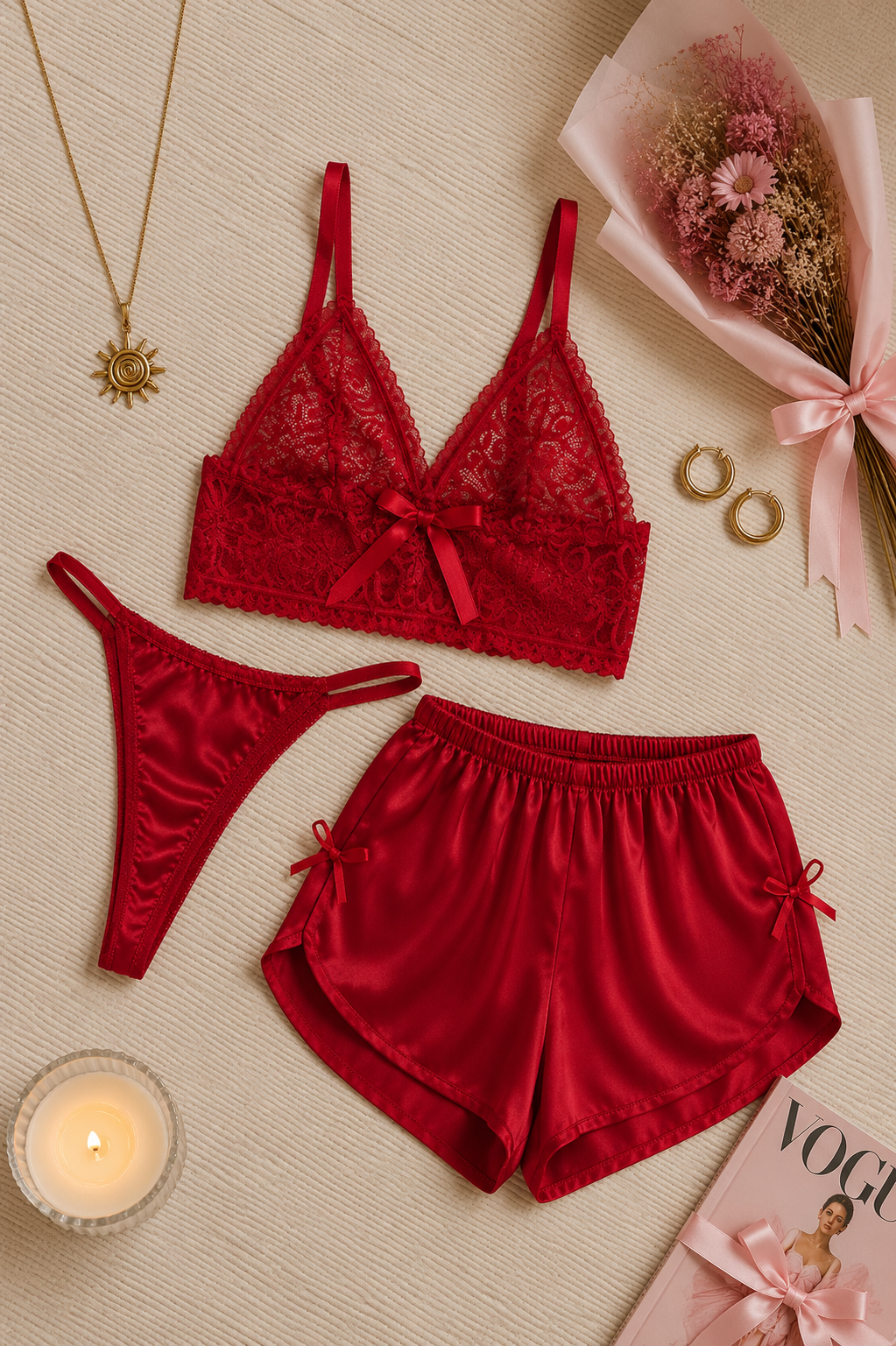 YLW BRALET ŞORT STRING TAKIM