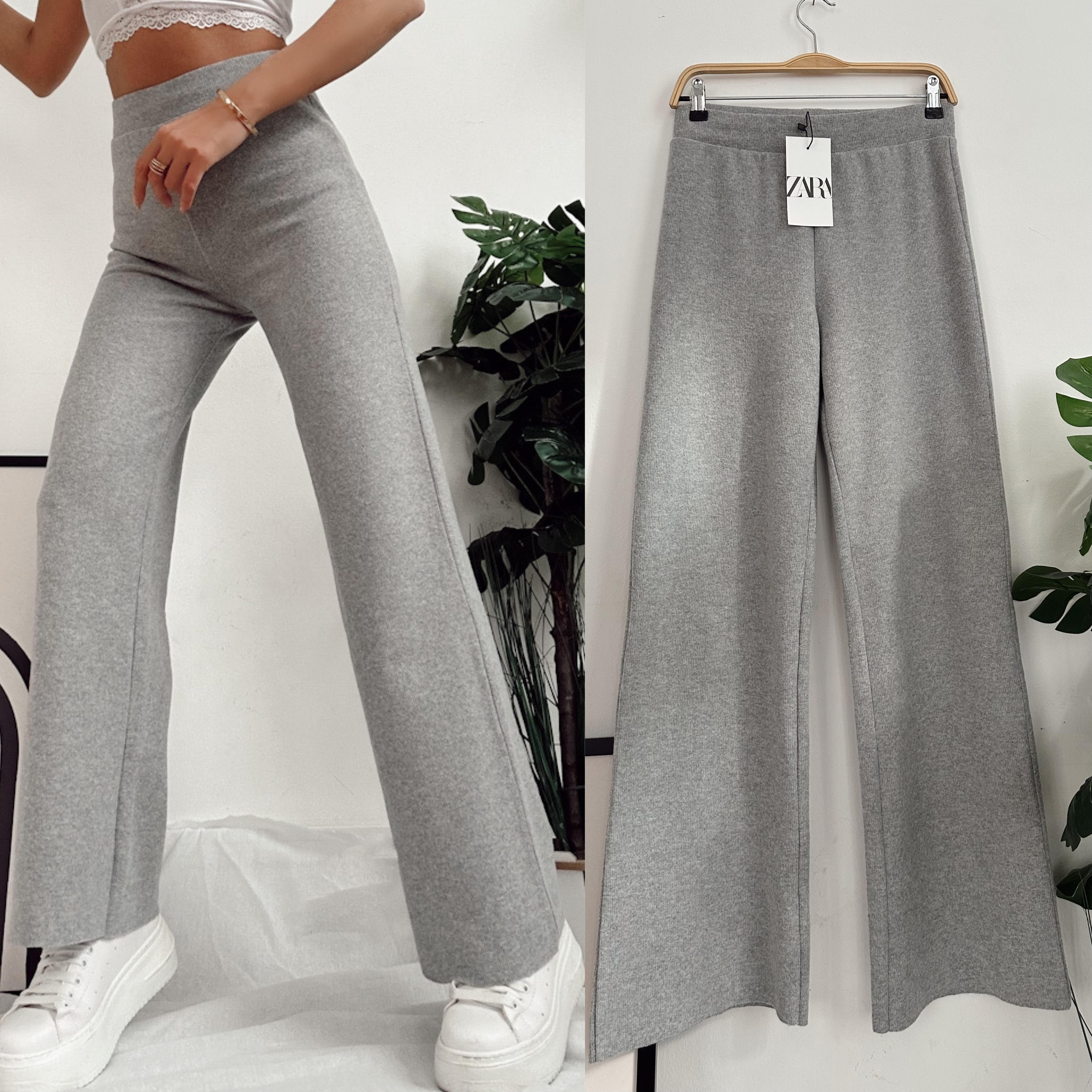 ZR YUMOŞ YÜKSEK BEL WIDE LEG PANTOLON 