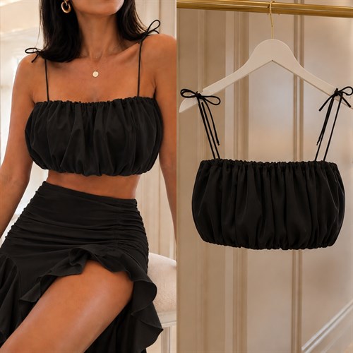 BIA İP ASKILI CROP TOP