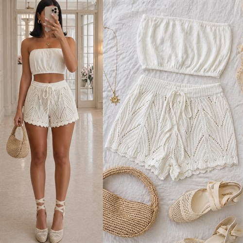 BOHO BAĞCIKLI ŞORT