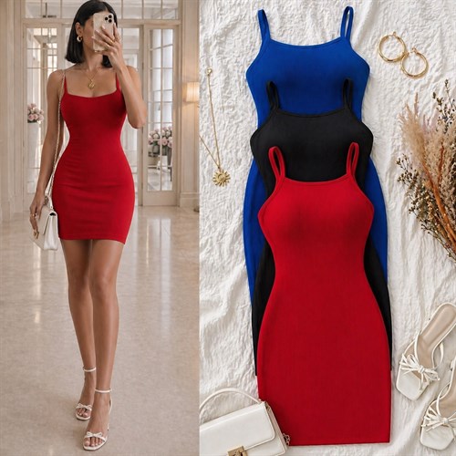 BRILA ÇIKARILABİLİR DOLGULU ELBİSE